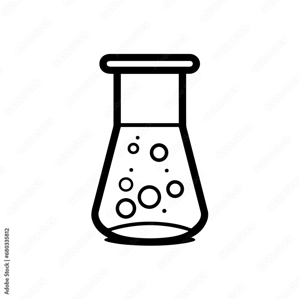 Scientific Laboratory Beaker Vector Illustration Scientific Laboratory Beaker Vector Illustration