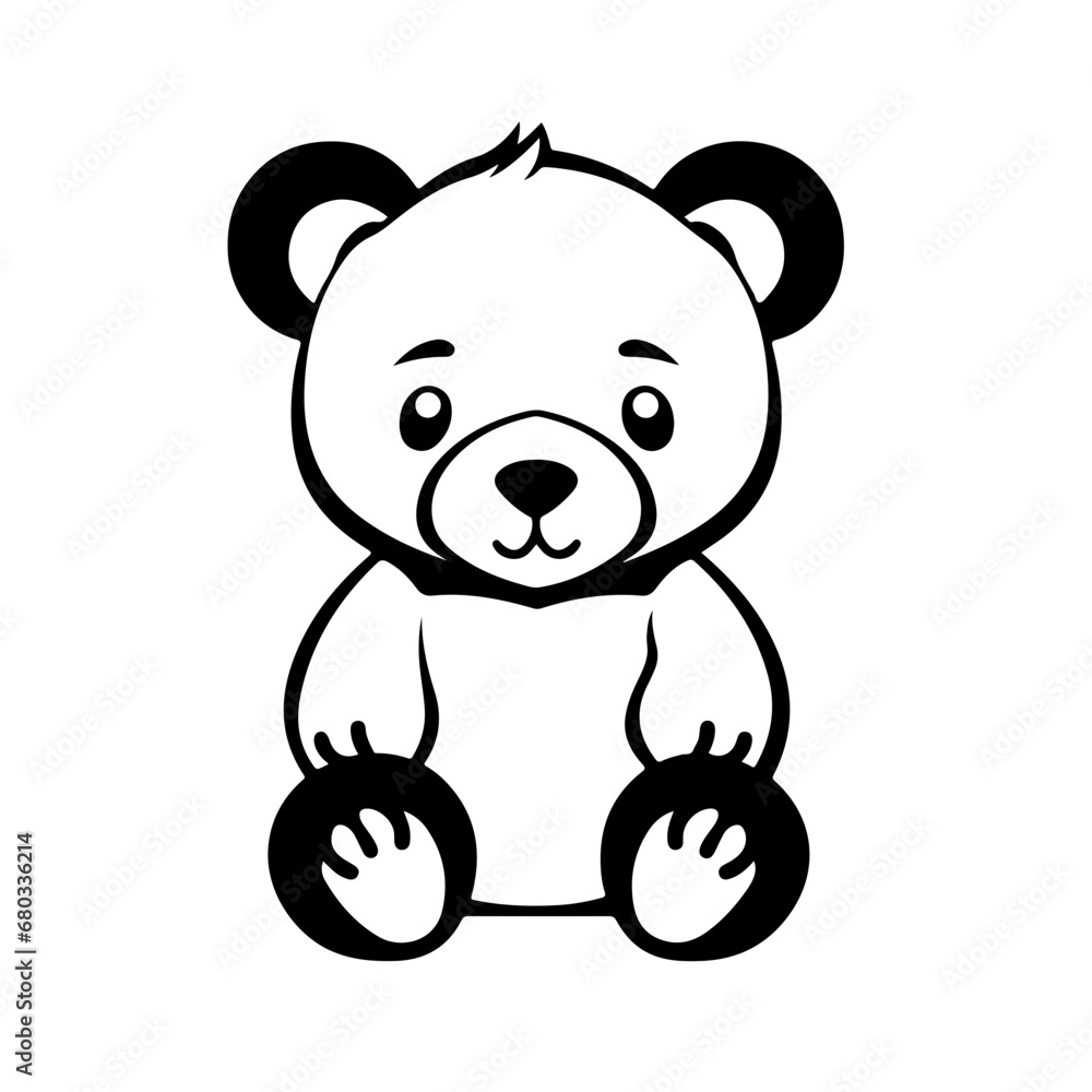 Adorable Teddy Bear Vector Illustration Adorable Teddy Bear Vector Illustration