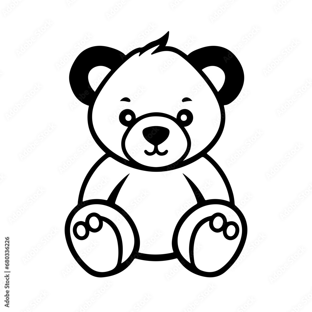 Adorable Teddy Bear Vector Illustration Adorable Teddy Bear Vector Illustration