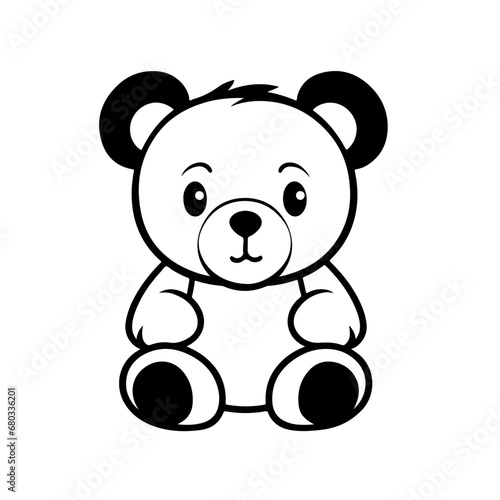 Fototapeta Naklejka Na Ścianę i Meble -  Adorable Teddy Bear Vector Illustration
