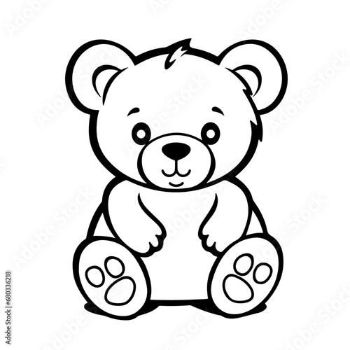 Adorable Teddy Bear Vector Illustration