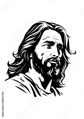 Sacred Jesus Christ Vector Illustration