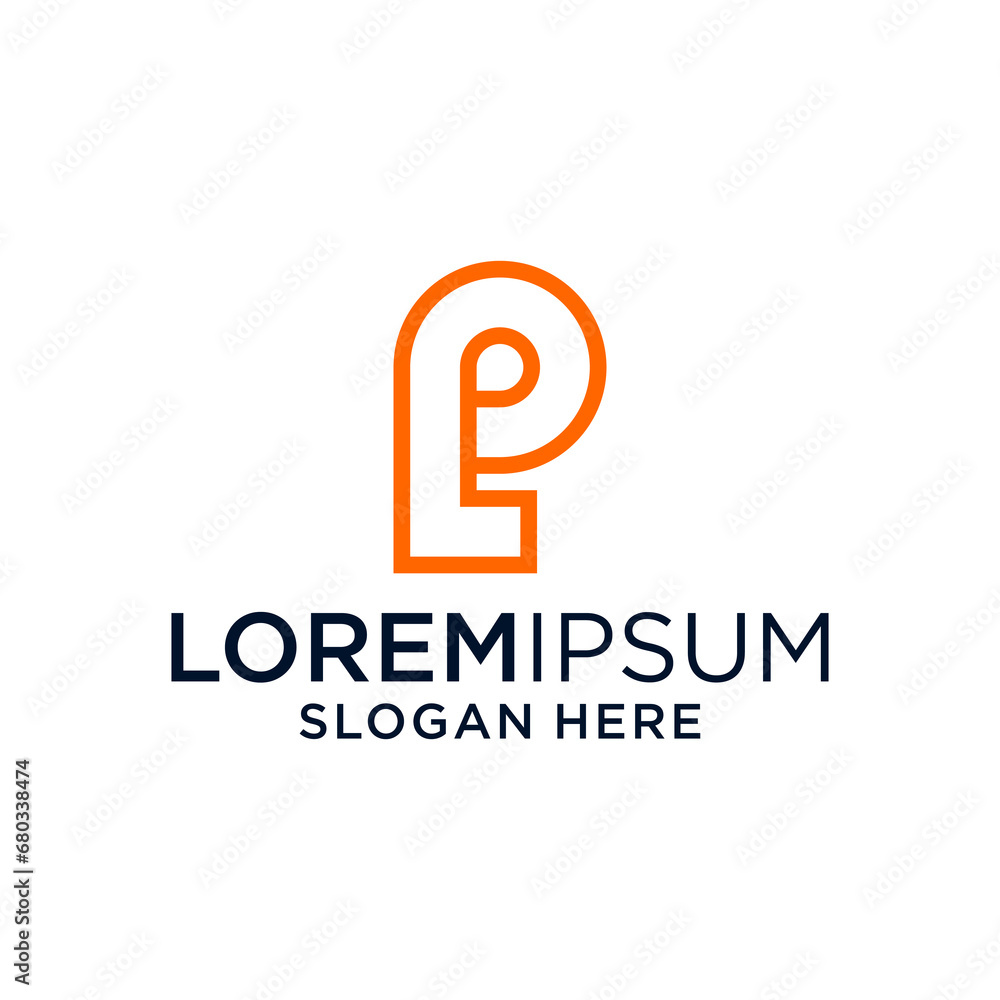 l p logo design line art l p logo design line art