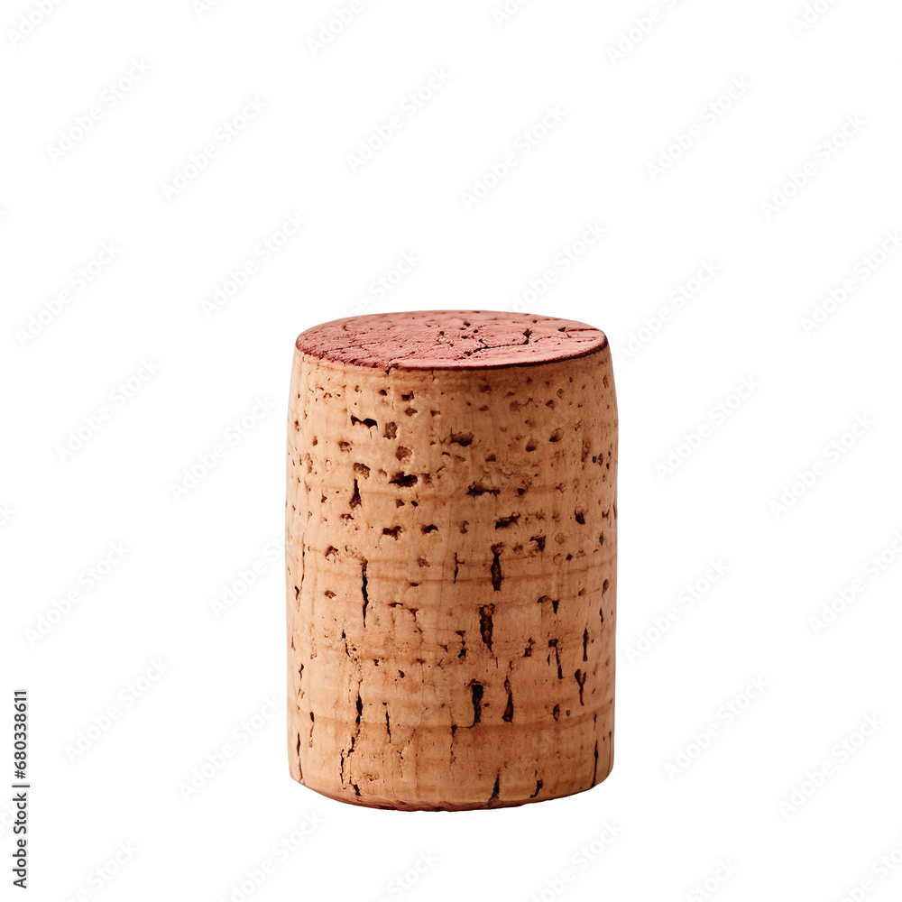 wine cork isolated on white