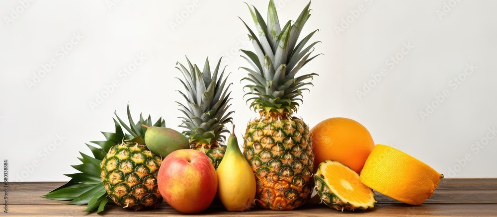 Eating fresh tropical fruits like pineapple is a healthy and natural way to boost your overall health with their abundance of vitamins, making them an exotic addition to any diet. Eating fresh tropical fruits like pineapple is a healthy and natural way to boost your overall health with their abundance of vitamins, making them an exotic addition to any diet.