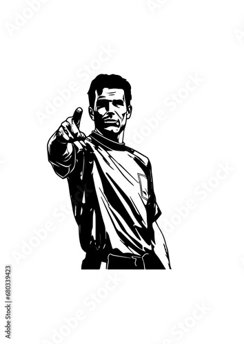 Soccer Referee Vector Illustration