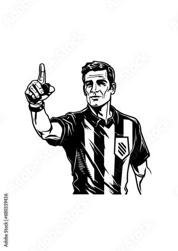 Soccer Referee Vector Illustration
