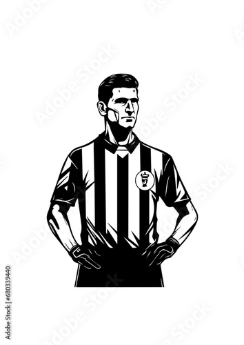 Soccer Referee Vector Illustration
