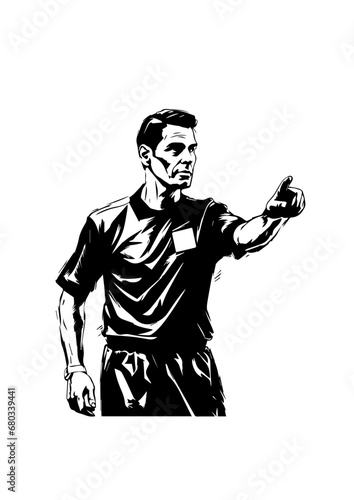 Soccer Referee Vector Illustration