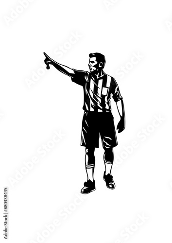 Soccer Referee Vector Illustration
