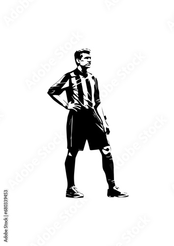 Soccer Referee Vector Illustration