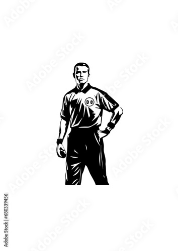 Soccer Referee Vector Illustration
