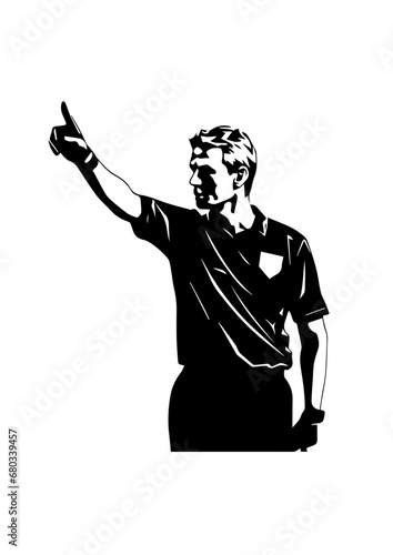Soccer Referee Vector Illustration