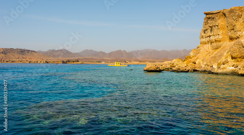 Vászonkép Panorama of El Maya in Sharm El Sheikh