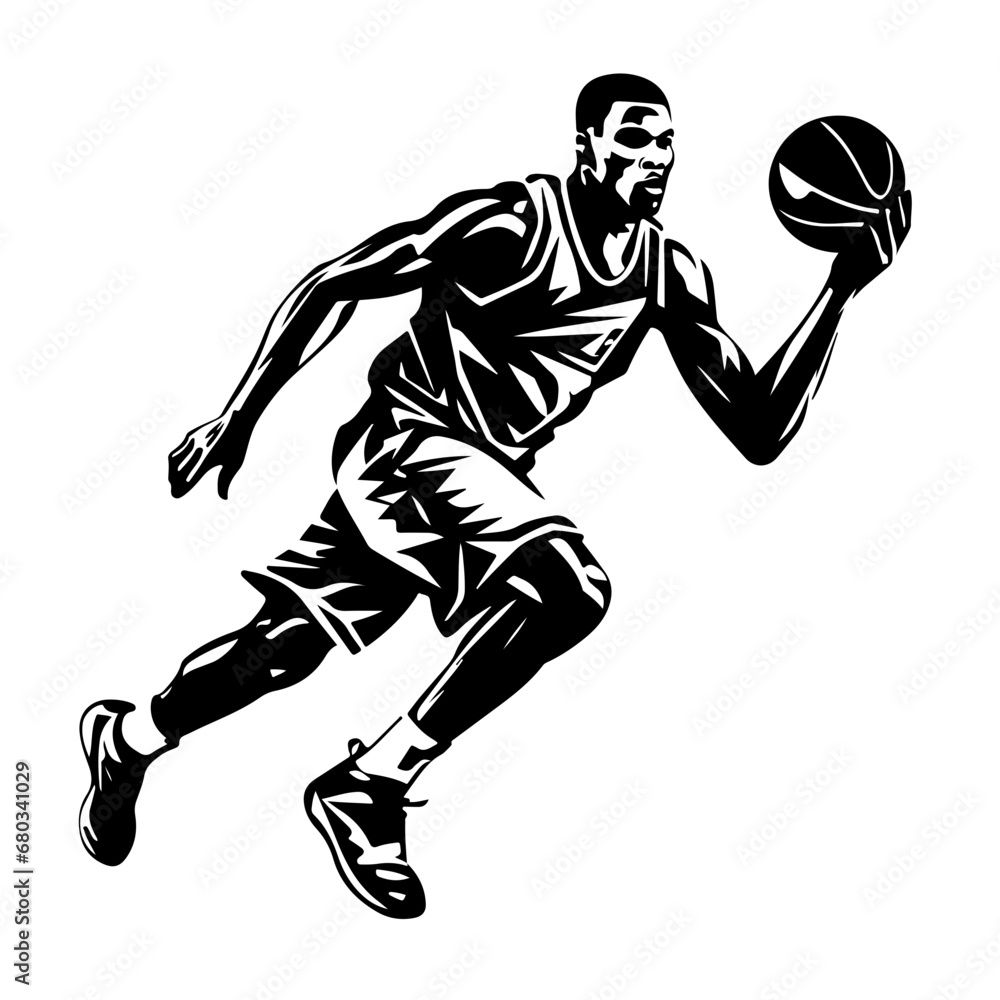 Basketball Player Vector Illustration Basketball Player Vector Illustration
