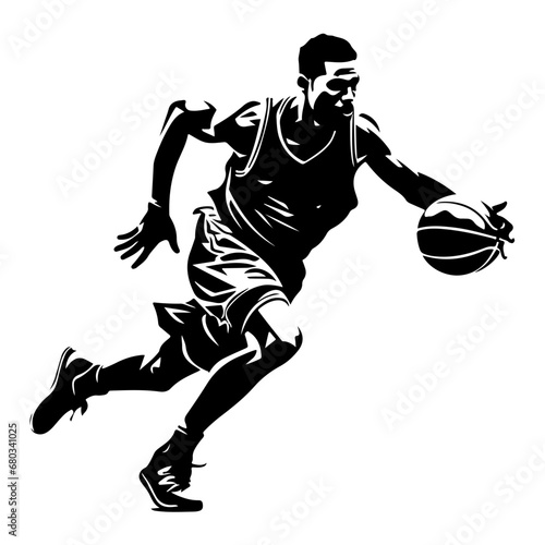 Basketball Player Vector Illustration © Mateusz