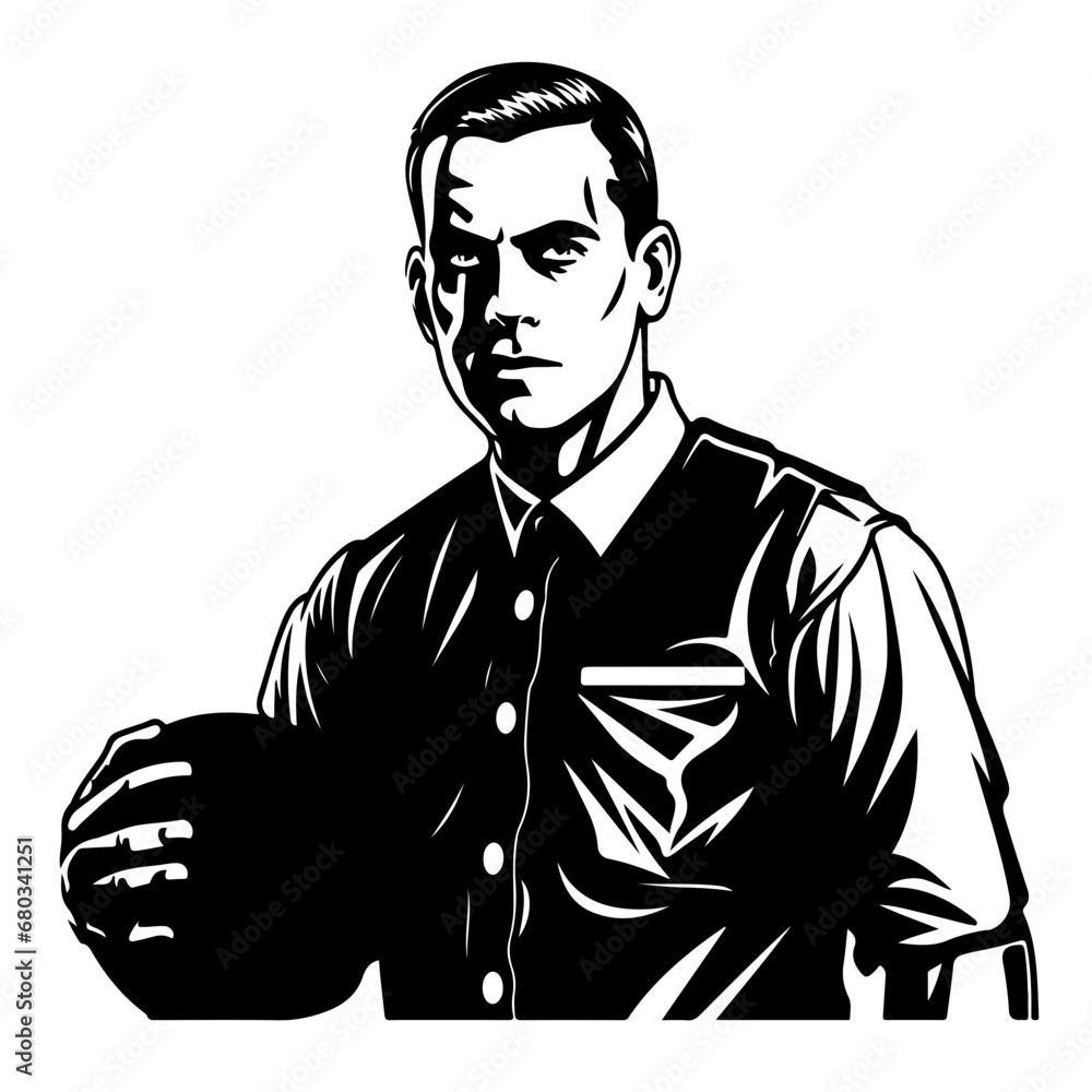 Basketball Referee Vector Illustration Basketball Referee Vector Illustration