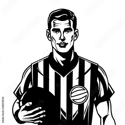 Basketball Referee Vector Illustration