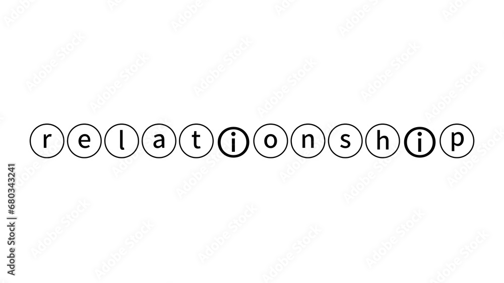 relationship - Colourful Text Element - Text Box - 3d Text relationship - Colourful Text Element - Text Box - 3d Text