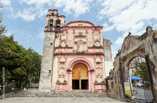 Cuernavaca Cathedral, built in the Churrigueresque style of architecture photo
