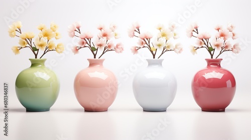 pastel colorded vase photo