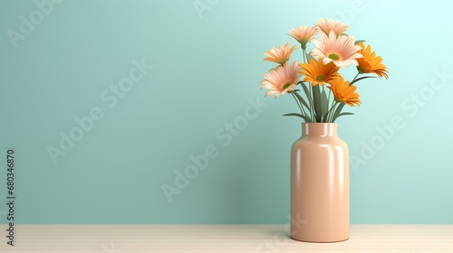 pastel colorded vase
