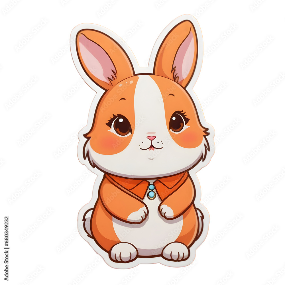 High-Definition Illustration of an Adorable Cartoon Bunny with Big Ears and Expressive Eyes, Sitting Down with a Cute Smile, Transparent Background - Perfect for Children's Book Illustrations and Fest High-Definition Illustration of an Adorable Cartoon Bunny with Big Ears and Expressive Eyes, Sitting Down with a Cute Smile, Transparent Background - Perfect for Children's Book Illustrations and Fest
