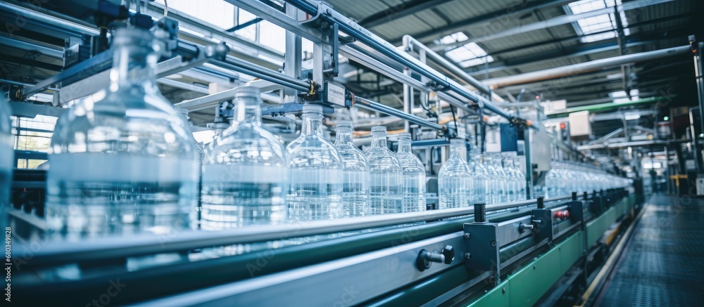 In the bustling factory, state-of-the-art machinery hummed as it manufactured transparent plastic bottles for the beverage industry, using advanced technology to ensure precise manufacturing, while In the bustling factory, state-of-the-art machinery hummed as it manufactured transparent plastic bottles for the beverage industry, using advanced technology to ensure precise manufacturing, while
