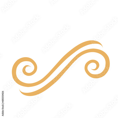 Unique collection of handdrawn swirls and curles. Unique romantic design element for wedding cards, in invitations and save the date cards.