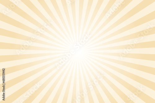 Sunburst Background. Wheat color rays texture background. Light bisque starburst background.
