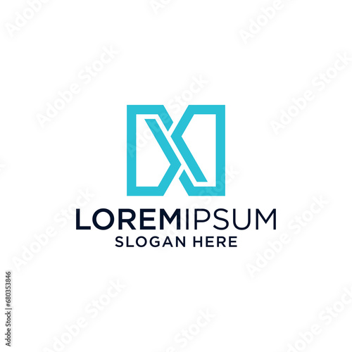 m logo design template