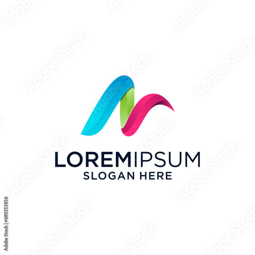 a n colorful logo design
