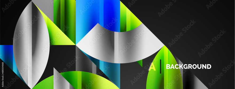 Geometric abstract background with abstract geometric shapes. Concept of creative technology, digital art, social communication, modern science for poster, cover, banner, brochure, website Geometric abstract background with abstract geometric shapes. Concept of creative technology, digital art, social communication, modern science for poster, cover, banner, brochure, website