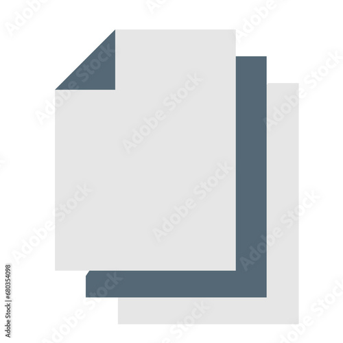 ファイル、書類を表すカラースタイルのアイコン