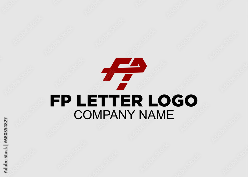 Obraz premium LOGO FP LETTER COMPANY NAME