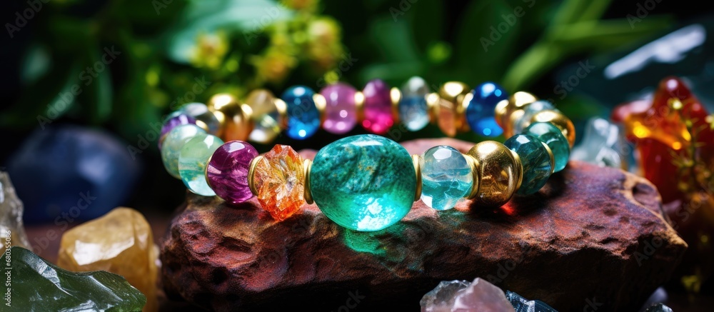 In the mesmerizing realm of nature, the concept of health is illuminated by the rainbow, hinting at a dazzling future where lace intertwines with jewelry, casting a spell of magic. The stone, adorned