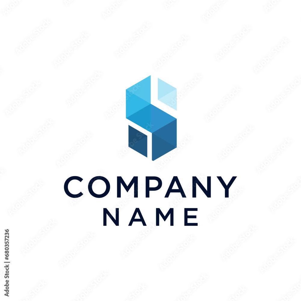 Letter S arrow modern geometric logo design Letter S arrow modern geometric logo design