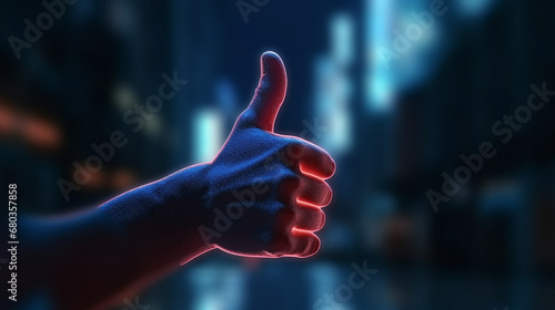 Thumb_up_symbol_on_a_dark_abstract_background._Thumb