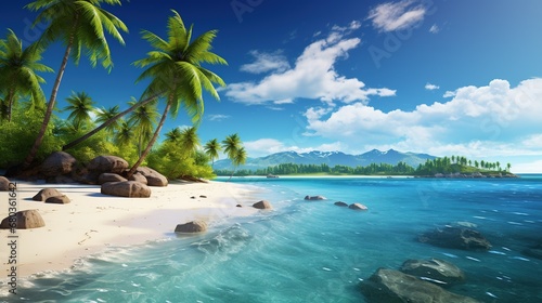 Pristine Tropical Island Beach
