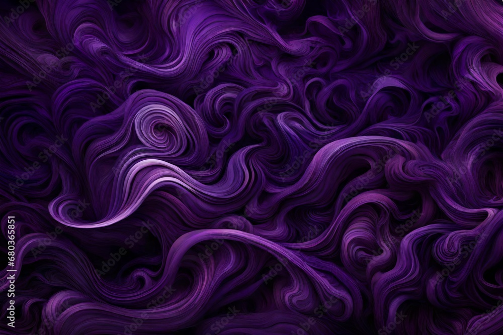 Deep purple pigments swirling into a mystical dance on black. Deep purple pigments swirling into a mystical dance on black.