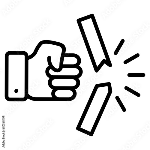 Breakthrough Icon Element For Design