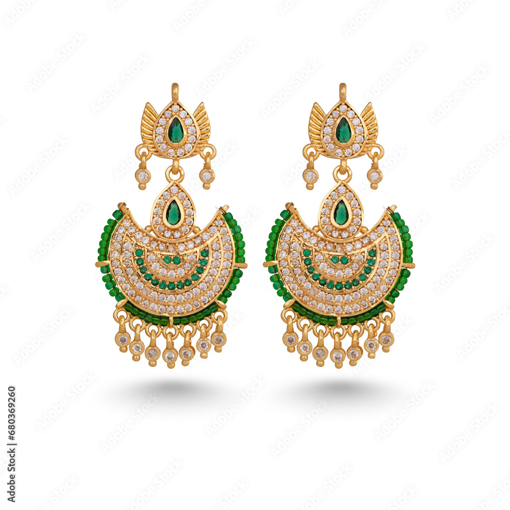Indian Rajasthani Golden Drop Earrings Jewellery Indian Rajasthani Golden Drop Earrings Jewellery