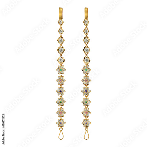 Woman jewellery earring jhela