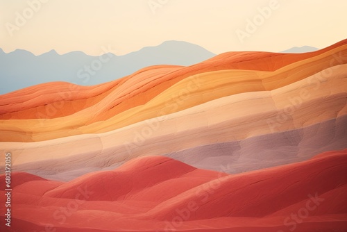 Desert Color Palette: Abstract Gradation Serenade