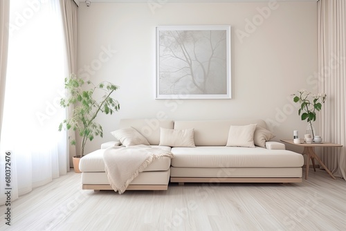 Eggshell Elegance  Minimalist Home Interior Design in a Clean  Light Palette