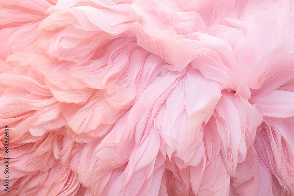 Flamingo Pink Bliss: Dreamy Cotton Candy Swirls in Radiant Pink Hues
