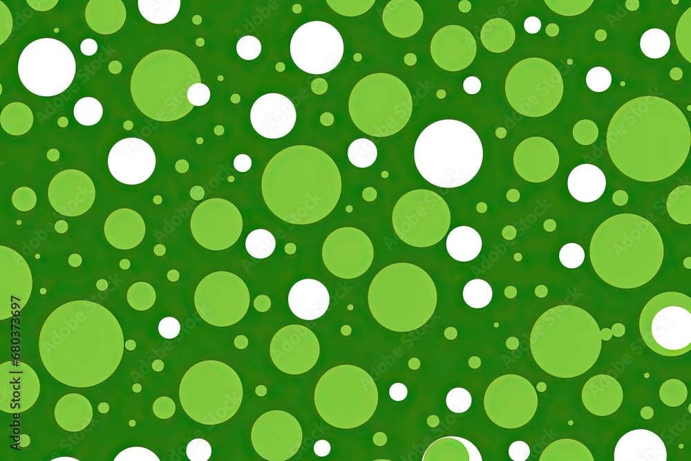 Green Dotted Delight: A Seamless Modern Background