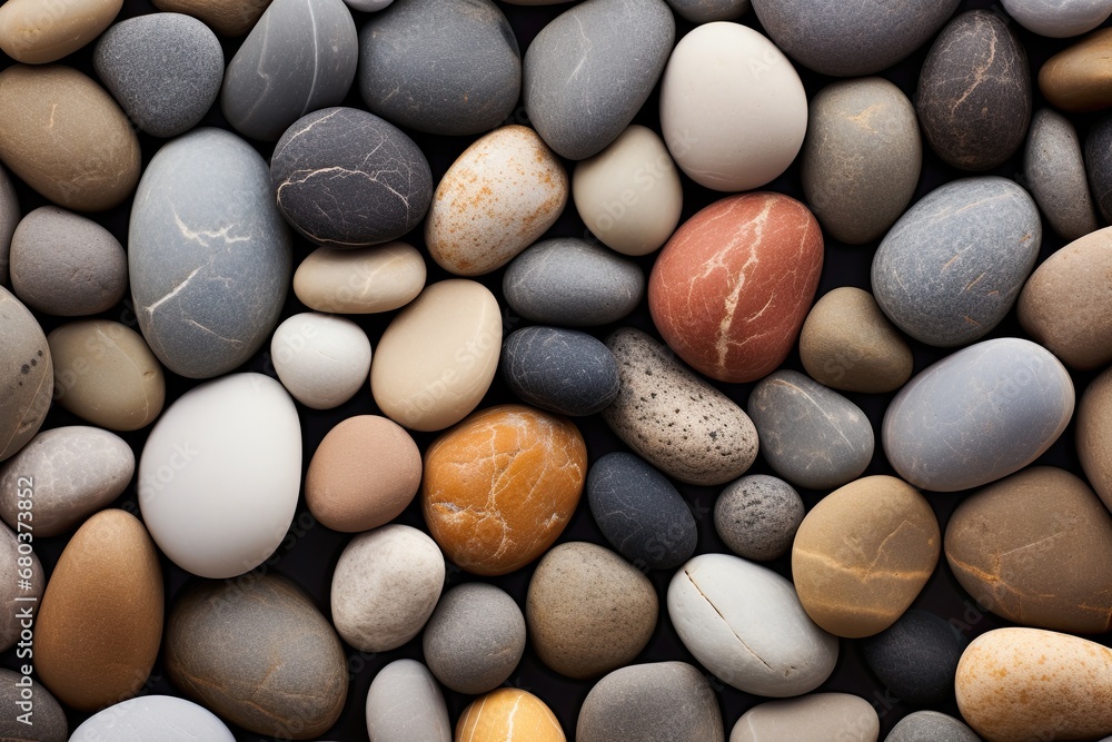 Calm Grey: A Natural Design of a Smooth Pebble Beach Photograph Calm Grey: A Natural Design of a Smooth Pebble Beach Photograph