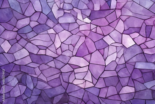 Lavender Color Mosaic: Vintage Abstract Illustration