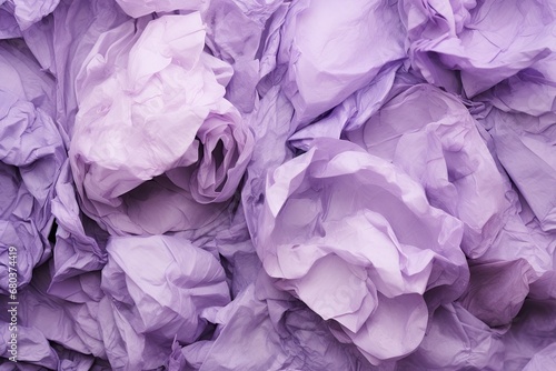 Crinkled Lavender: A Striking Digital Image of Crumpled Paper in a Delicate Purple Color Palette © Michael